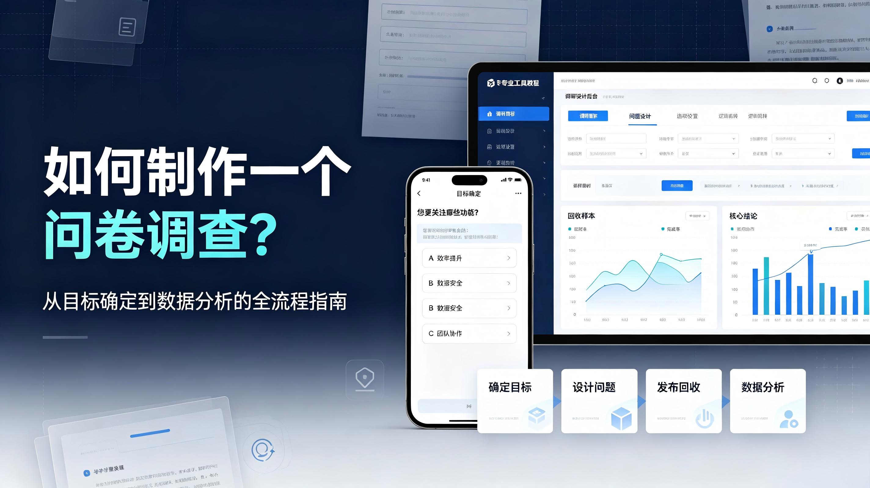 如何制作一个问卷调查？从选题、出题到数据分析的完整流程
